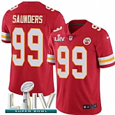 Nike Chiefs 99 Khalen Saunders Red 2020 Super Bowl LIV Vapor Untouchable Limited Jersey,baseball caps,new era cap wholesale,wholesale hats